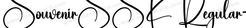 SouvenirSSK Regular字体转换